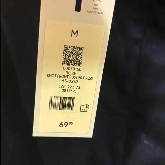 NWT- Dynamite - Knot Front Bustier  Dress - Picture 5 of 9